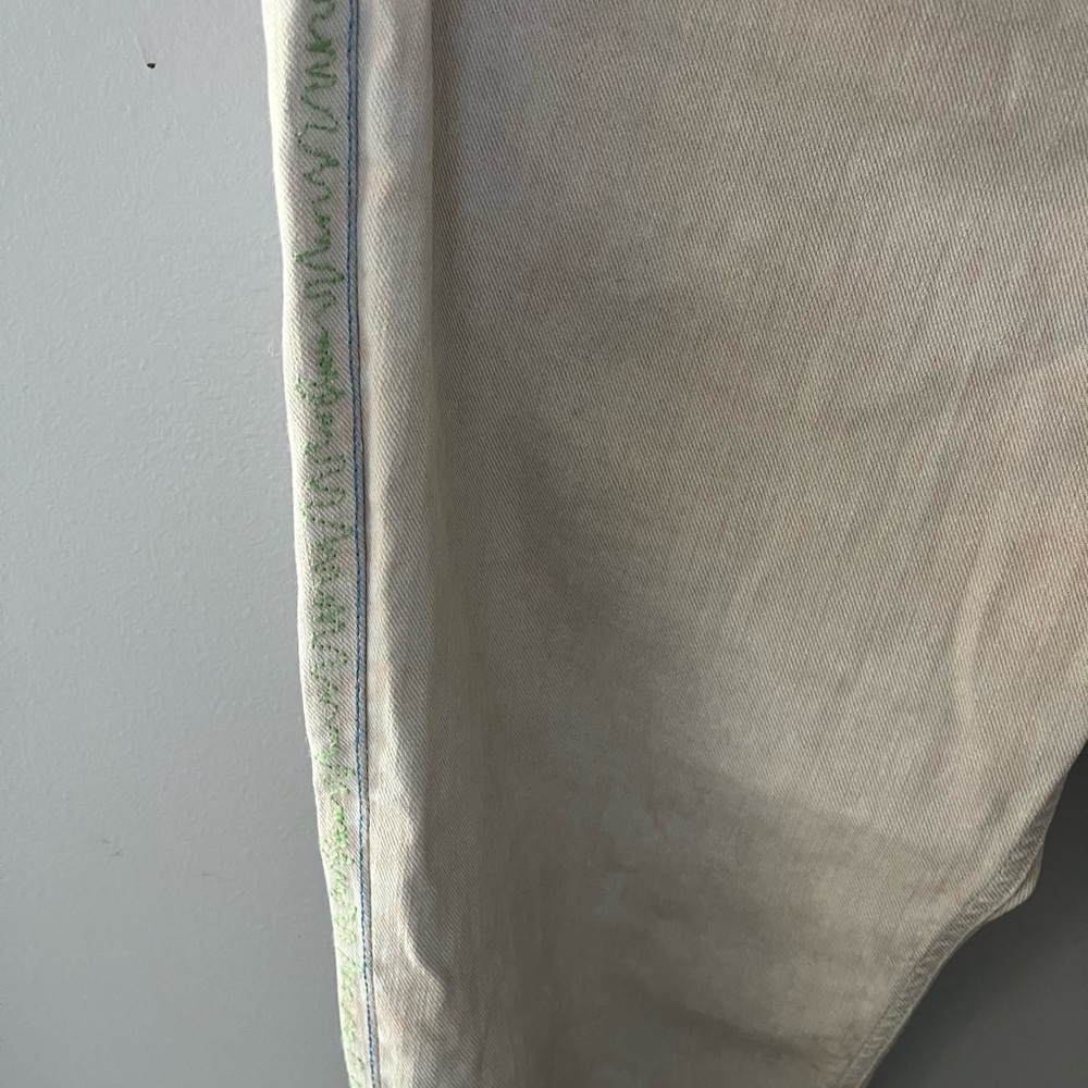 CHANEL Multicolor Embroidered Denim Jeans, Size 44 (Women) P40487V29445 - Picture 10 of 14